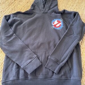 Abercrombie Kids Ghostbusters Gray Boys Sweatshirt  Hoodie Size 15/16